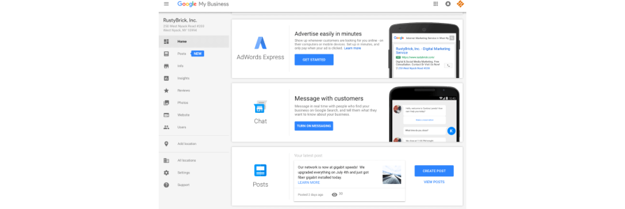 смс-чат с клиентами в Google Мой Бизнес