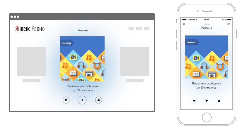 Аудиореклама на Яндекс.Радио