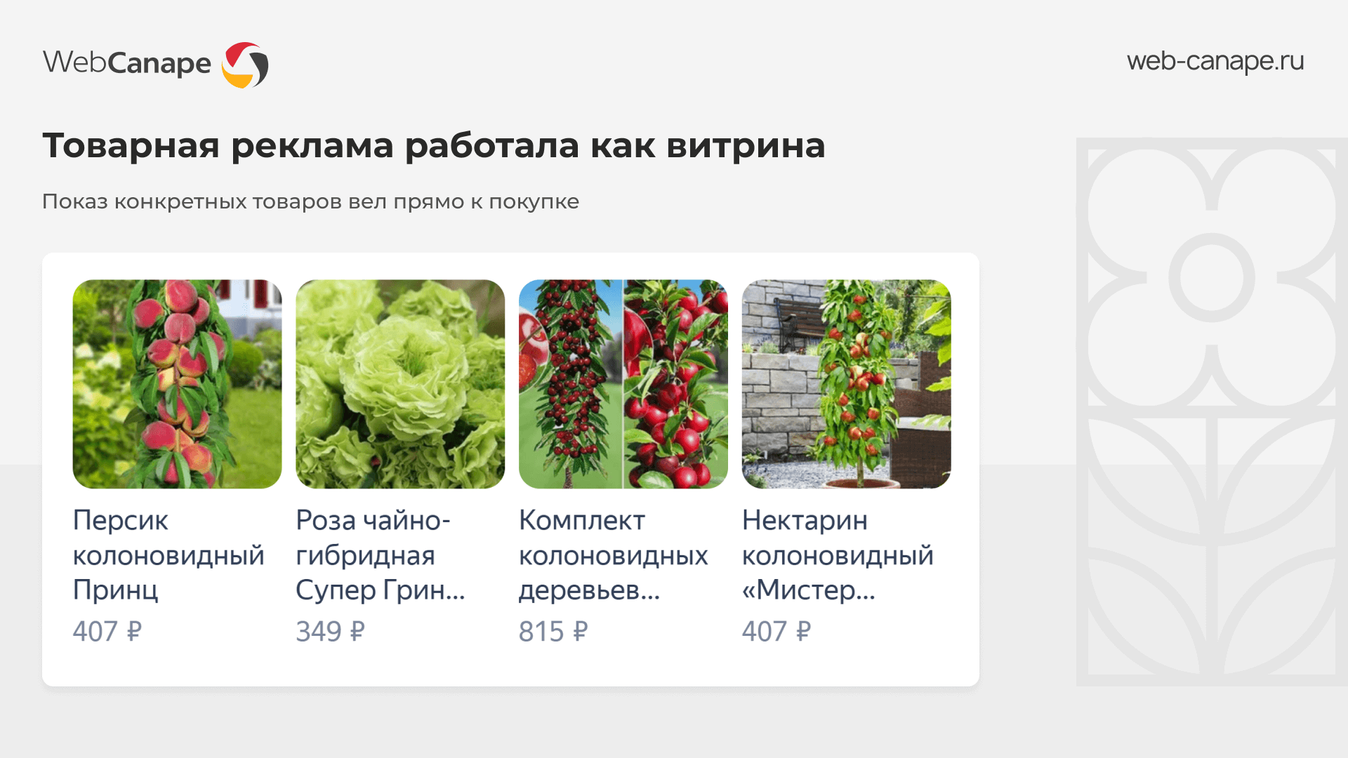 Товарная реклама на поиске